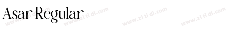 Asar Regular字体转换 Asar Regular字体转换
